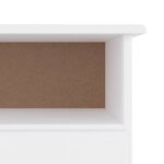vidaXL Meuble TV et tiroirs ALTA blanc 100x35x41 cm bois massif de pin