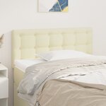 vidaXL Tête de lit Crème 100x5x78/88 cm Similicuir