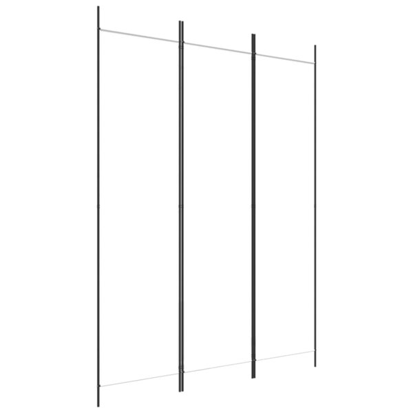 vidaXL Cloison de séparation 3 panneaux Blanc 150x200 cm Tissu