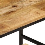 vidaXL Tables basses gigognes 3Pièces bois de manguier massif brut et fer