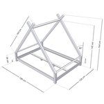 Lit tipi enfant TAHUKA 120 x 180 bleu clair
