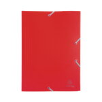 Chemise 3 rabats elastiques 24x32cm polypropylène - rouge