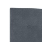 Tête de lit capitonnée gris foncé 160 cm en velours