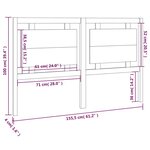 vidaXL Tête de lit 155 5x4x100 cm Bois massif de pin