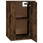vidaXL Meubles TV muraux 2 Pièces Chêne fumé 40x34 5x60 cm