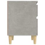 vidaXL Tables de chevet 2 Pièces Gris béton 40x35x50 cm