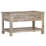 vidaXL Table basse 82x52x47 cm Bois de manguier massif