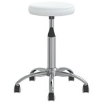 vidaXL Chaise de salle à manger Blanc Similicuir