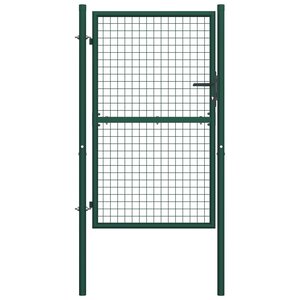 vidaXL Portail de clôture acier 100x200 cm vert