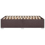vidaXL Cadre de lit sans matelas marron foncé 120x190 cm tissu