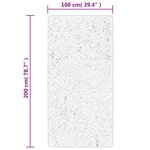 vidaXL Tapis shaggy PAMPLONA poils longs moderne bleu 100x200 cm