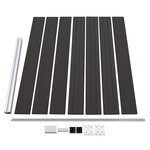 vidaXL Panneau de clôture WPC 175x146 cm Noir