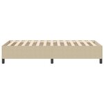 vidaXL Cadre de Lit Vert Clair Gris 90x200 cm Tissu Côtelé