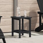 vidaXL Table d'appoint Adirondack Noir 38x38x45 cm HDPE