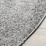 vidaXL Tapis shaggy PAMPLONA poils longs moderne gris Ø 80 cm