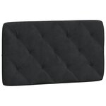 vidaXL Cadre de lit avec LED sans matelas noir 80x200 cm velours