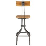 vidaXL Chaises de bar lot de 2 teck massif de récupération