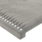 vidaXL Têtes de lit 4 Pièces Gris clair 100x5x78/88 cm Velours