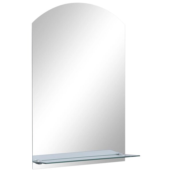 vidaXL Miroir mural avec étagère 40x60 cm Verre trempé
