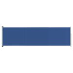 vidaXL Auvent latéral rétractable de patio 180x600 cm Bleu