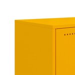 vidaXL Meuble TV jaune moutarde 100 5x39x43 5 cm acier laminé à froid