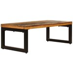 vidaXL Table basse 100x50x35 cm Bois de récupération solide et acier