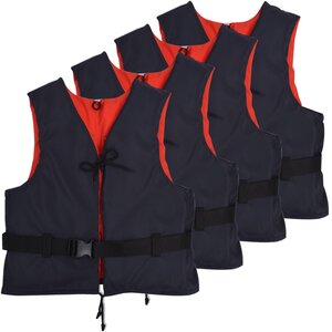 vidaXL Aide à la flottabilité 4 Pièces 50 N 50-70 kg Bleu marine