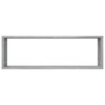 vidaXL Étagères murales cubiques 4 Pièces Sonoma gris 80x15x26 5 cm