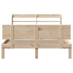 vidaXL Cadre de lit avec tête de lit sans matelas 120x200 cm