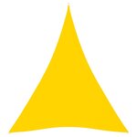 Vidaxl voile de parasol tissu oxford triangulaire 3x4x4 m jaune