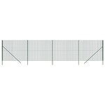 vidaXL Clôture en treillis métallique vert 1 8x10 m acier galvanisé