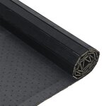 vidaXL Tapis rectangulaire noir 70x500 cm bambou