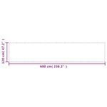 vidaXL Écran de balcon sable 120x600 cm 100  polyester oxford