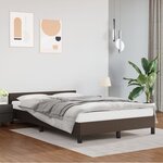 vidaXL Cadre de lit avec tête de lit Marron 120x200 cm Similicuir