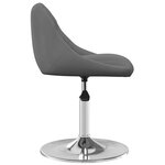 vidaXL Chaises pivotantes à manger lot de 6 Gris foncé Velours