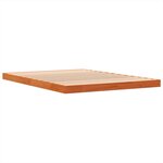 vidaXL Cadre de lit cire marron 140x190 cm bois de pin massif