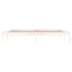 vidaXL Cadre de lit Blanc Bois de pin massif 200x200 cm
