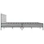 vidaXL Cadre de lit sans matelas sonoma gris 120x200 cm