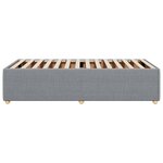 vidaXL Cadre de lit Gris clair 80x200 cm Tissu
