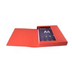 Boite De Classement Exabox Dos 40mm Carte Lustrée Scotten - A4 - Rouge - X 10 - Exacompta