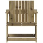 vidaXL Chaise de jardin 62x56x77 cm bois de pin imprégné