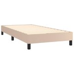vidaXL Cadre de lit sans matelas cappuccino 90x200 cm similicuir