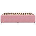 vidaXL Cadre de lit sans matelas rose 120x190 cm velours