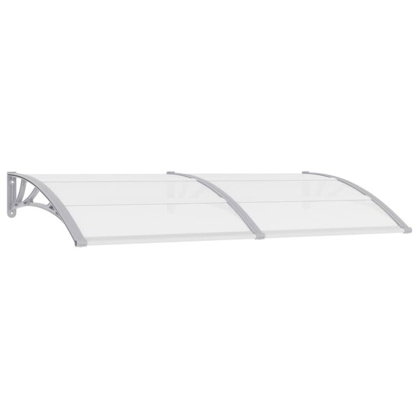 vidaXL Auvent de porte Gris 200 x 100 cm PC