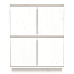 vidaXL Buffet Blanc 60x34x75 cm Bois massif de pin