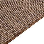 vidaXL Tapis à tissage plat d'extérieur 160x230 cm Marron