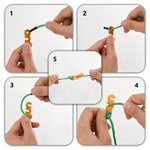 vidaXL Cordes de haubanage avec clés réfléchissantes 8 Pièces 4 m 4 mm