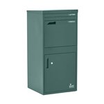 Boîte à colis Extra Large Vert 2 portes Acier galvanisé SMART PARCEL BOX®