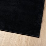 vidaXL Tapis OVIEDO à poils courts noir 160x160 cm