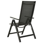 vidaXL Ensemble à manger de jardin 5 Pièces aluminium anthracite